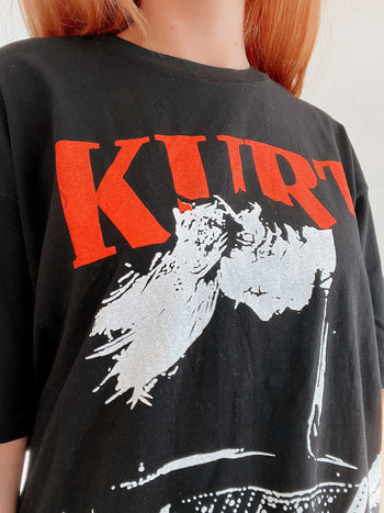 T-shirt vintage noir Kurt XL