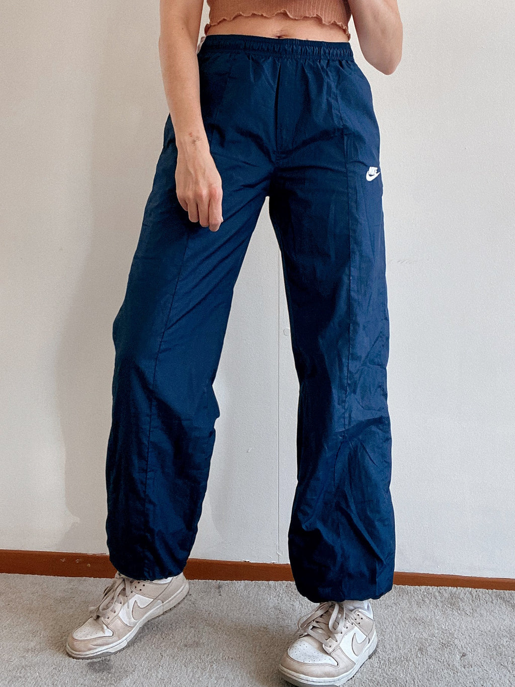 Nike dunkelblaue Vintage-Jogginghose