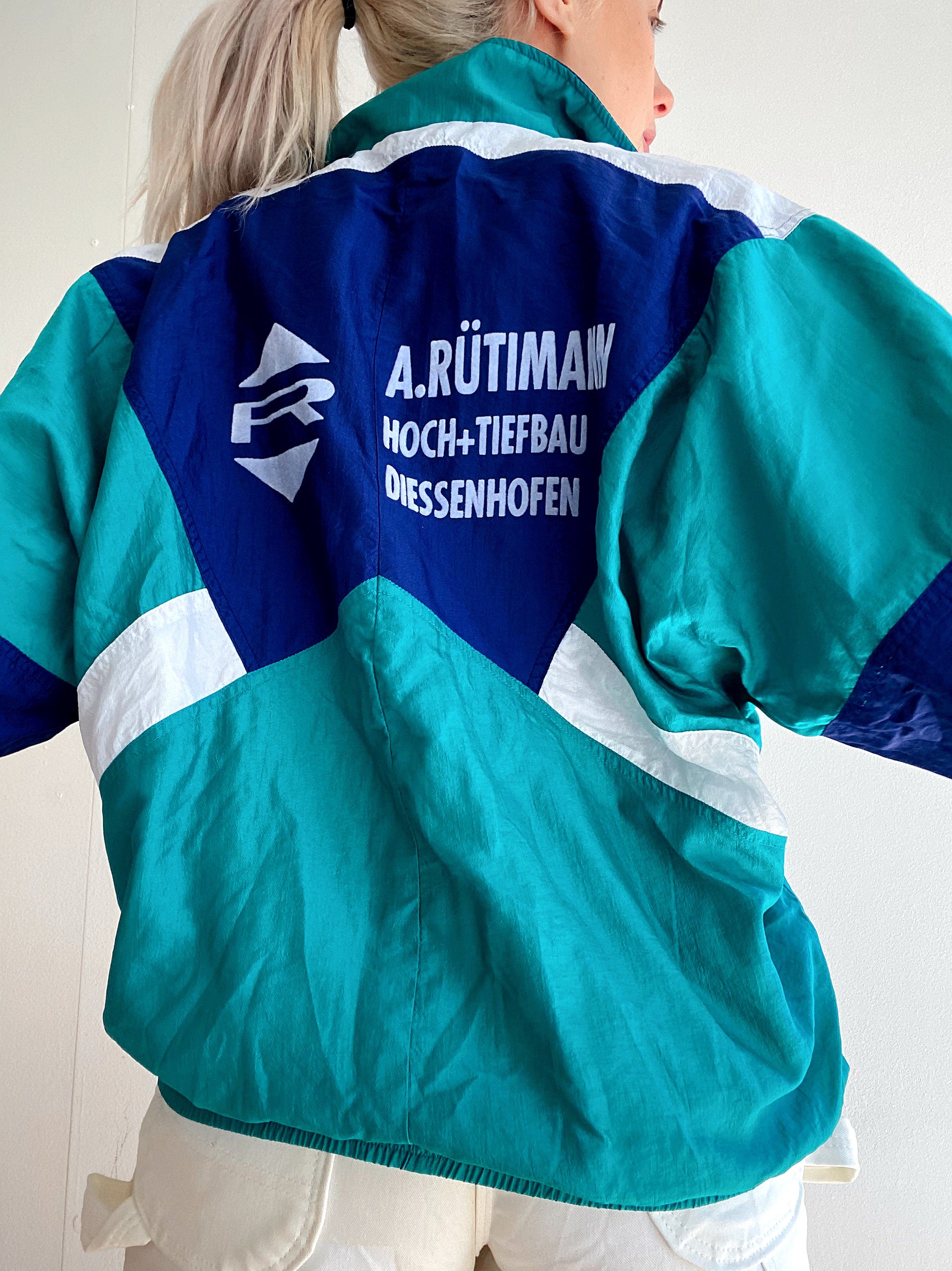 Jacket turquoise and pink Adidas M/L