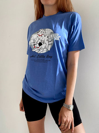 Dalmatiner blaues Vintage T-Shirt S