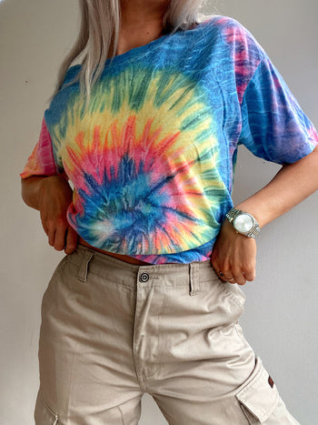 T-shirt vintage USA tie and dye S