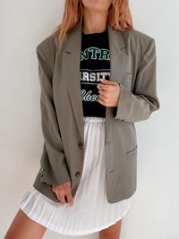 Veste Blazer vintage taupe  oversize XL