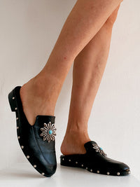 Slippers The Kooples noires en cuir 39