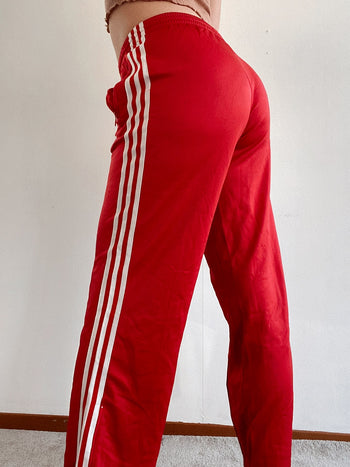 Pantalon de jogging vintage rouge Adidas M