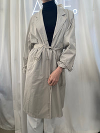 Brown checkered 70/80s trench coat