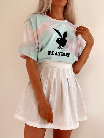 Vintage Tie &amp; Dye Playboy T-Shirt L