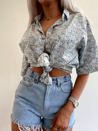 Chemise Vintage 80/90s pastel à fleurs