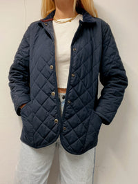 White and blue jacket with orange collar Adidas XL
