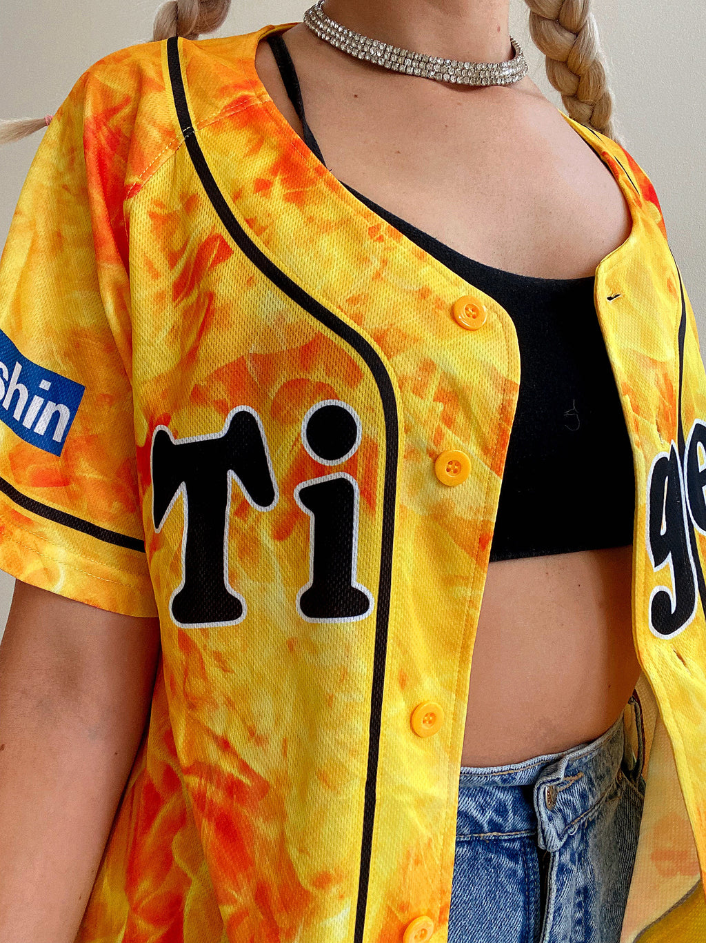 Maillot de sport jaune