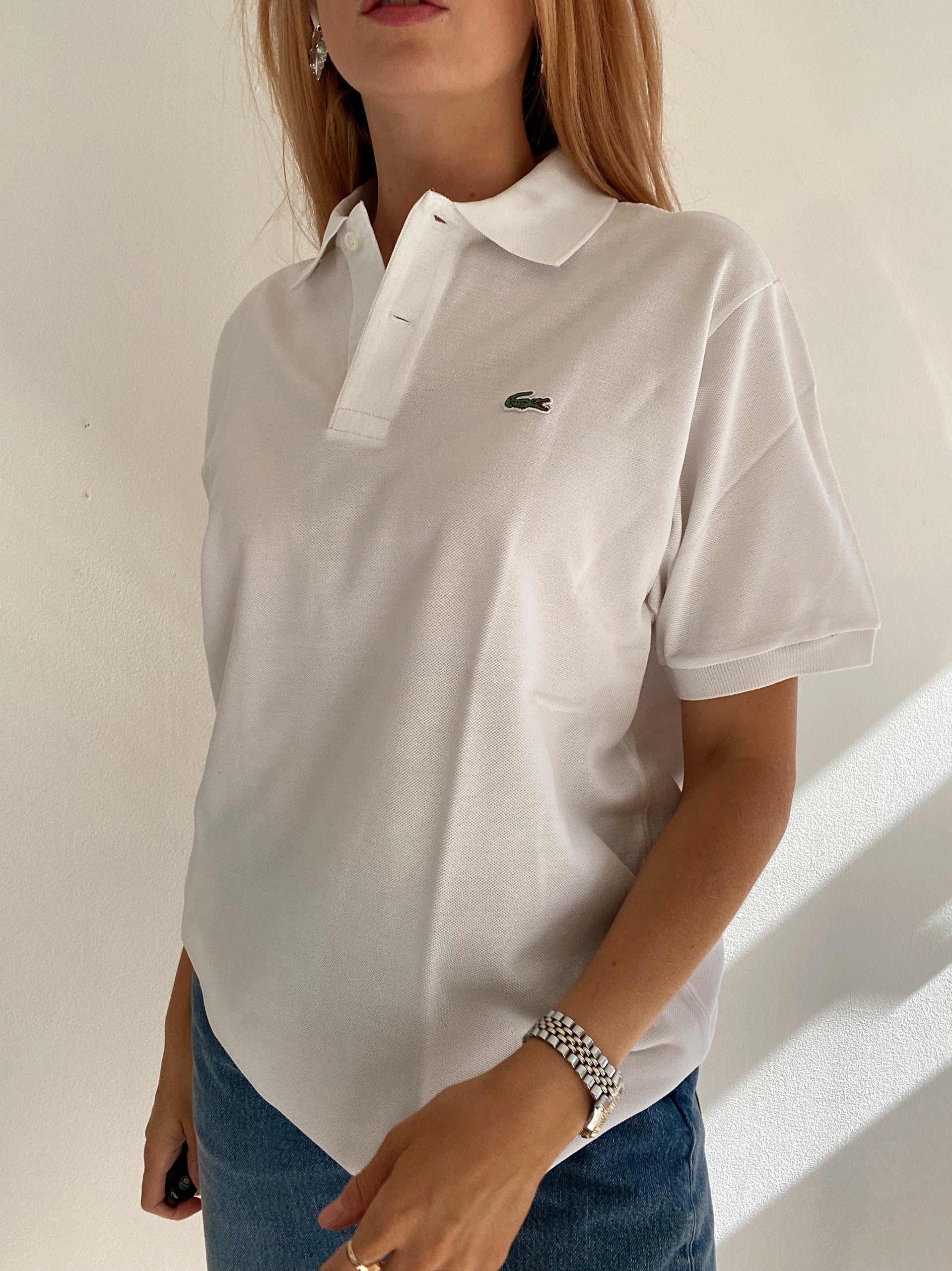 Polo à manches courtes blanc Lacoste M