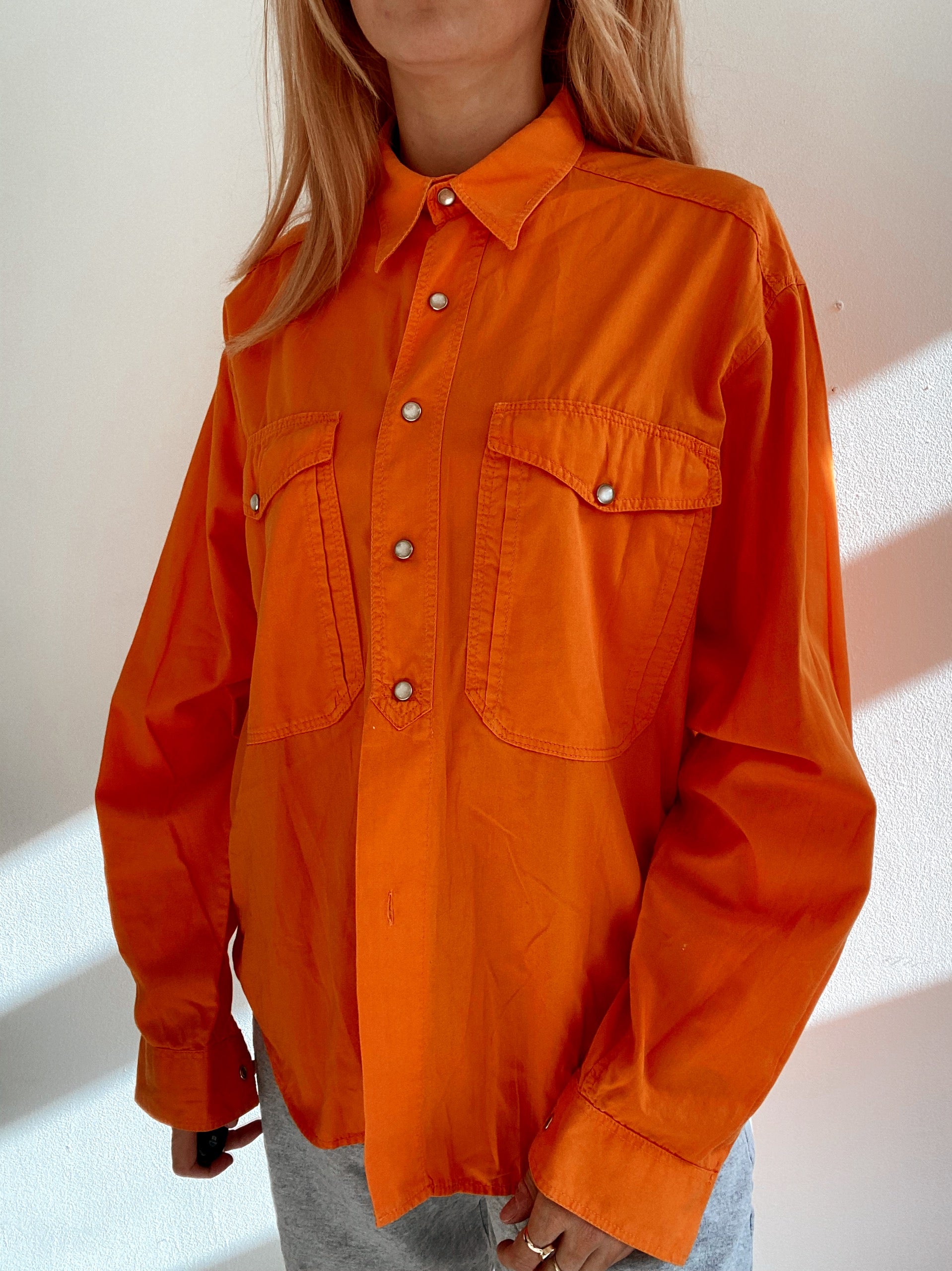 Chemise Vintage 80/90s orange XL
