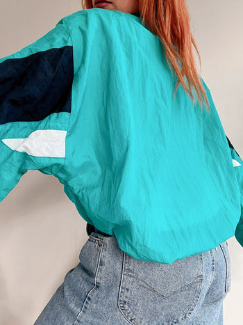 Veste de jogging vintage turquoise  M/L