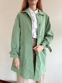 Trench coat vintage vert Clair M oversized
