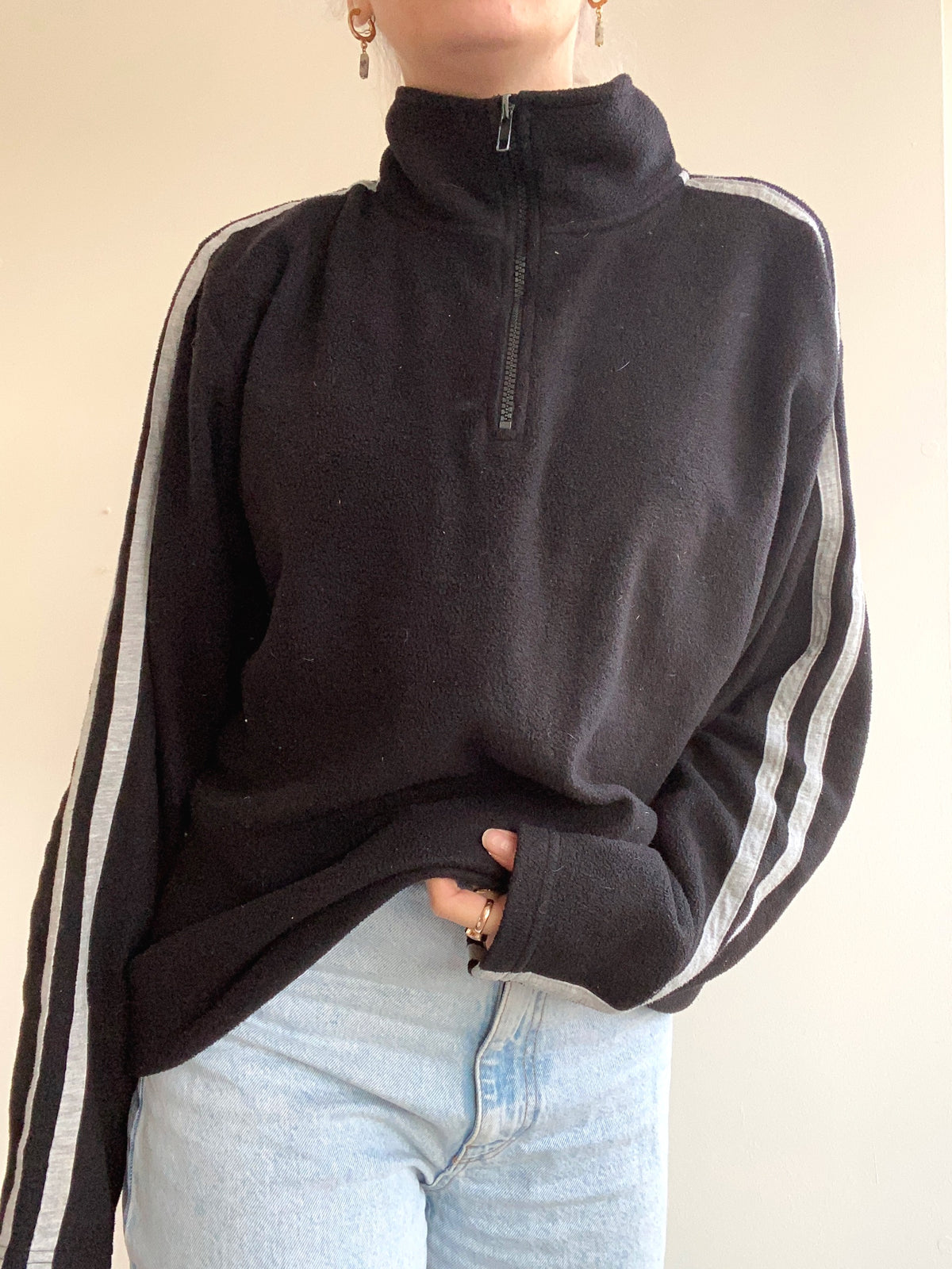XL blue fleece sweater