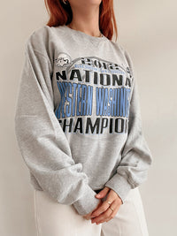 White and blue jacket with orange collar Adidas XL