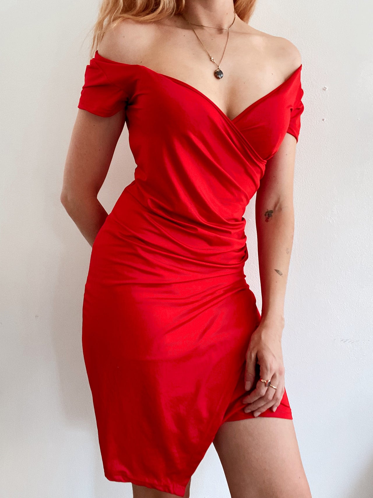 Robe vintage Y2K rouge M