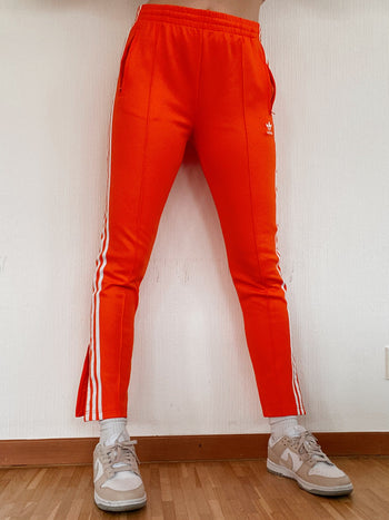 Pantalon de jogging orange Adidas XS