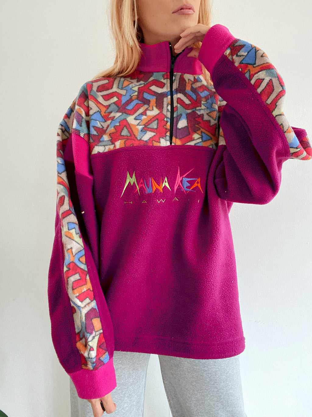 Gray fleece sweater Napapijri S