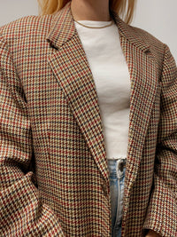 White and blue jacket with orange collar Adidas XL