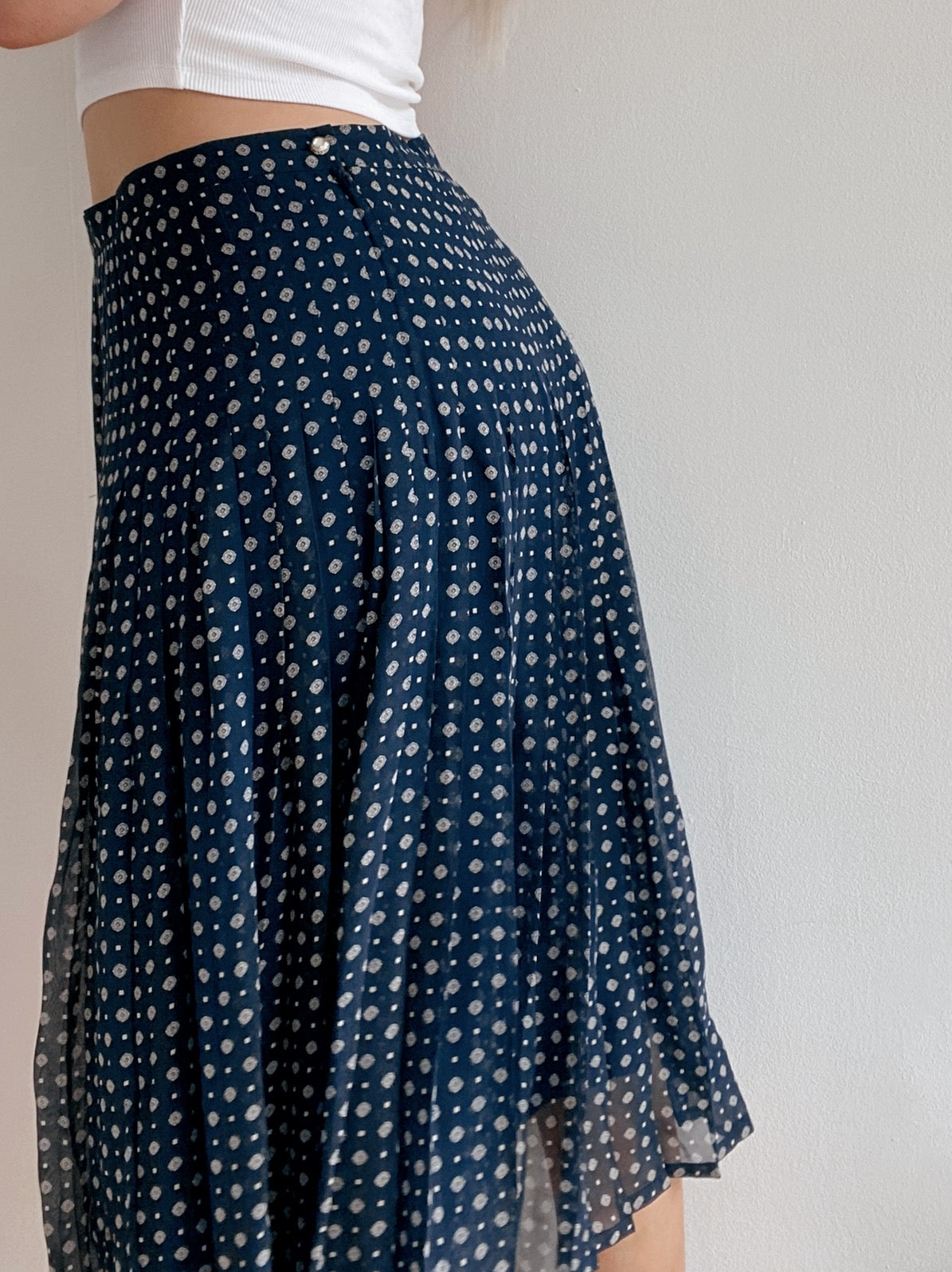 Vintage marineblauer Rock M/L