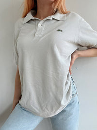 Polo Lacoste gris clair S/M