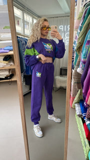 Ensemble de jogging violet et vert Adidas  M