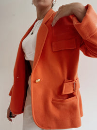 Veste vintage orange courte  M