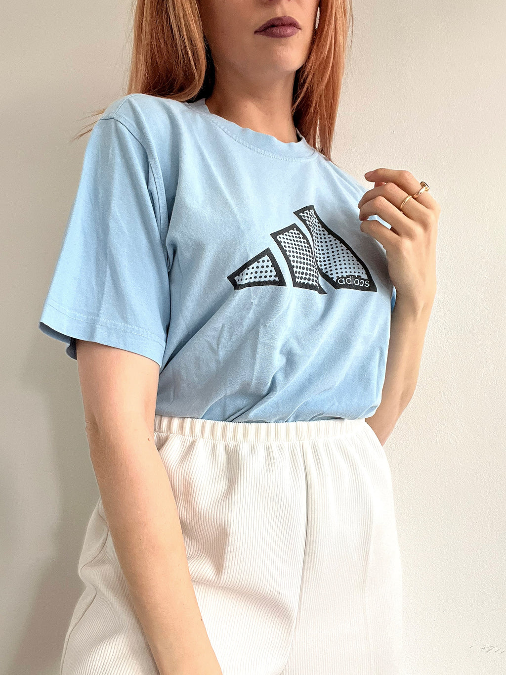 T-shirt bleu clair Adidas S