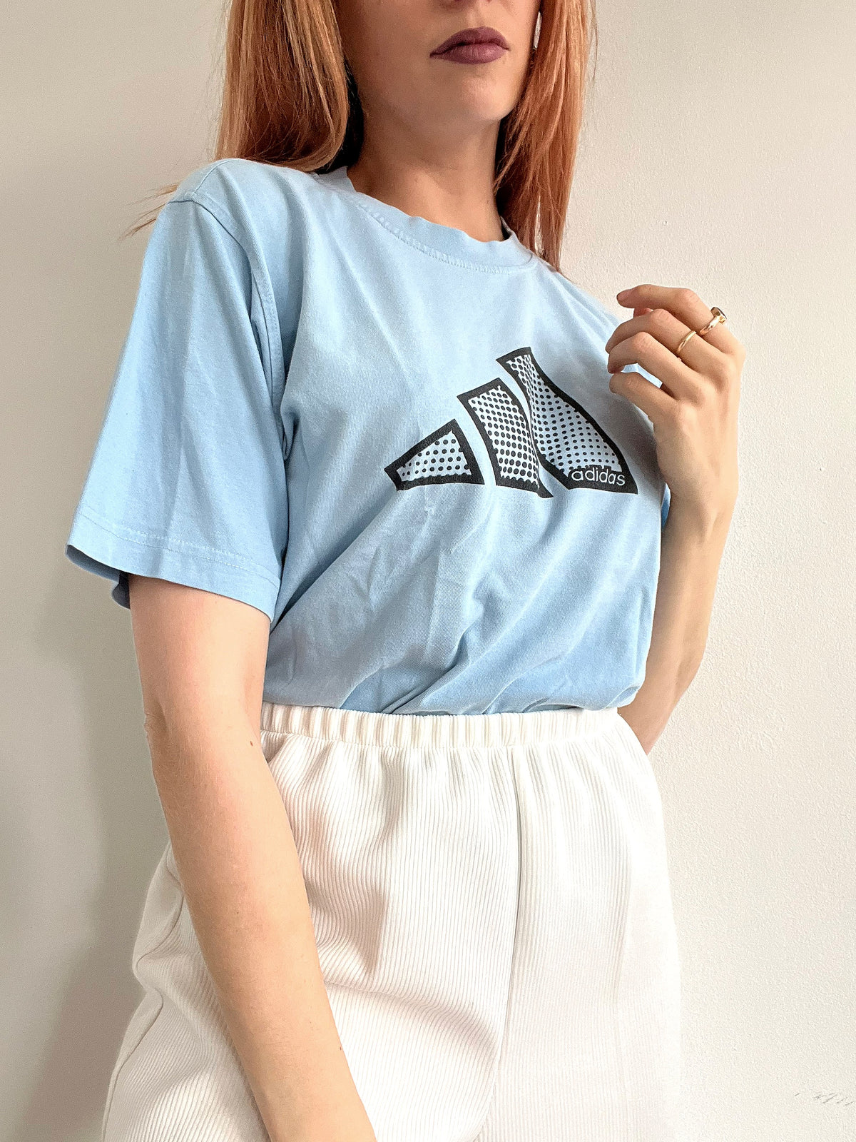T-shirt bleu clair Adidas S