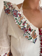 Robe vintage Blanche à fleurs